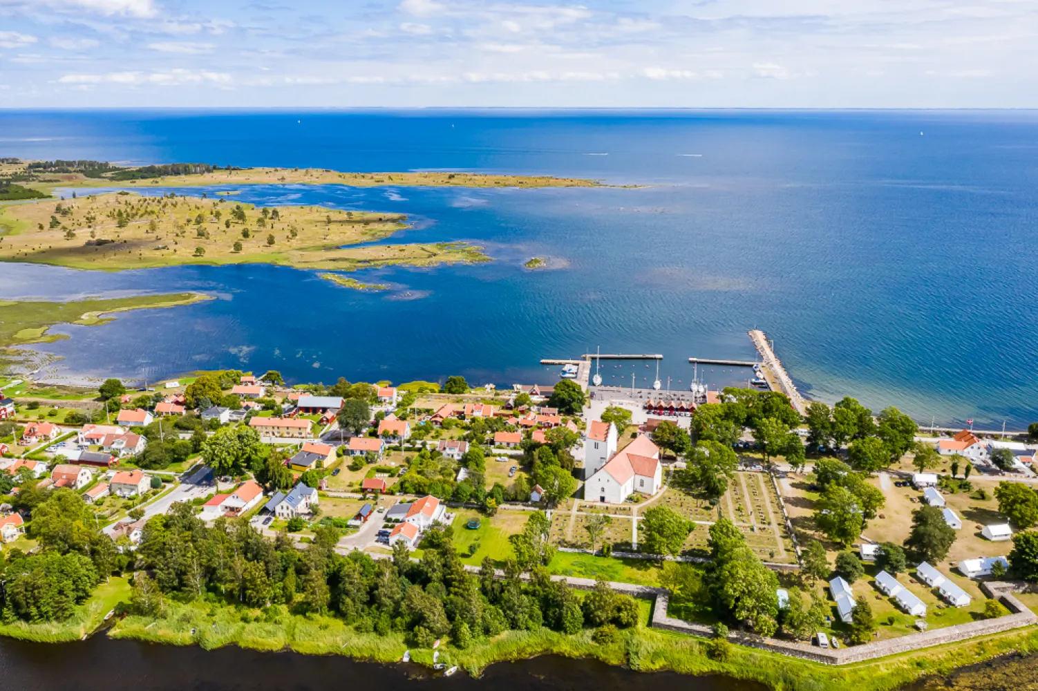 Flygbild över Kristianopel