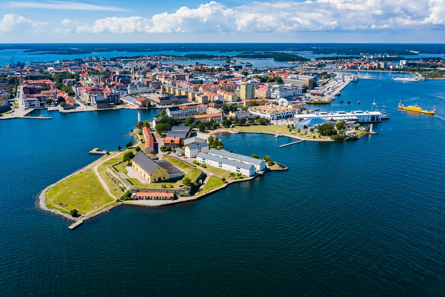 Flygbild över Stumholmen