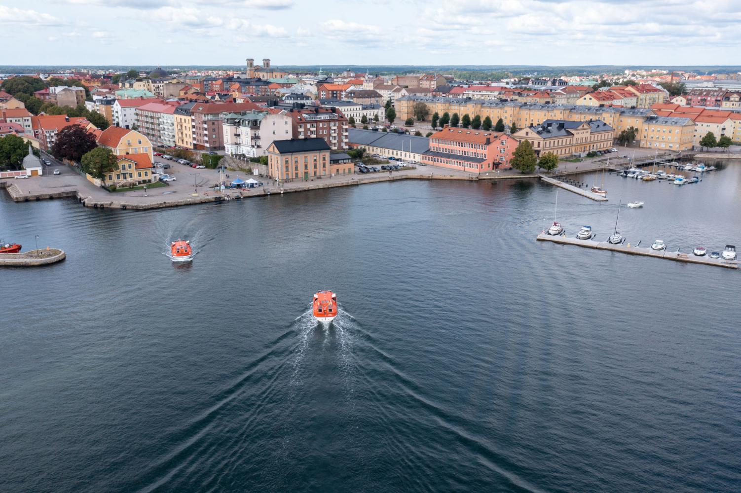 Flygbild över Karlskrona 