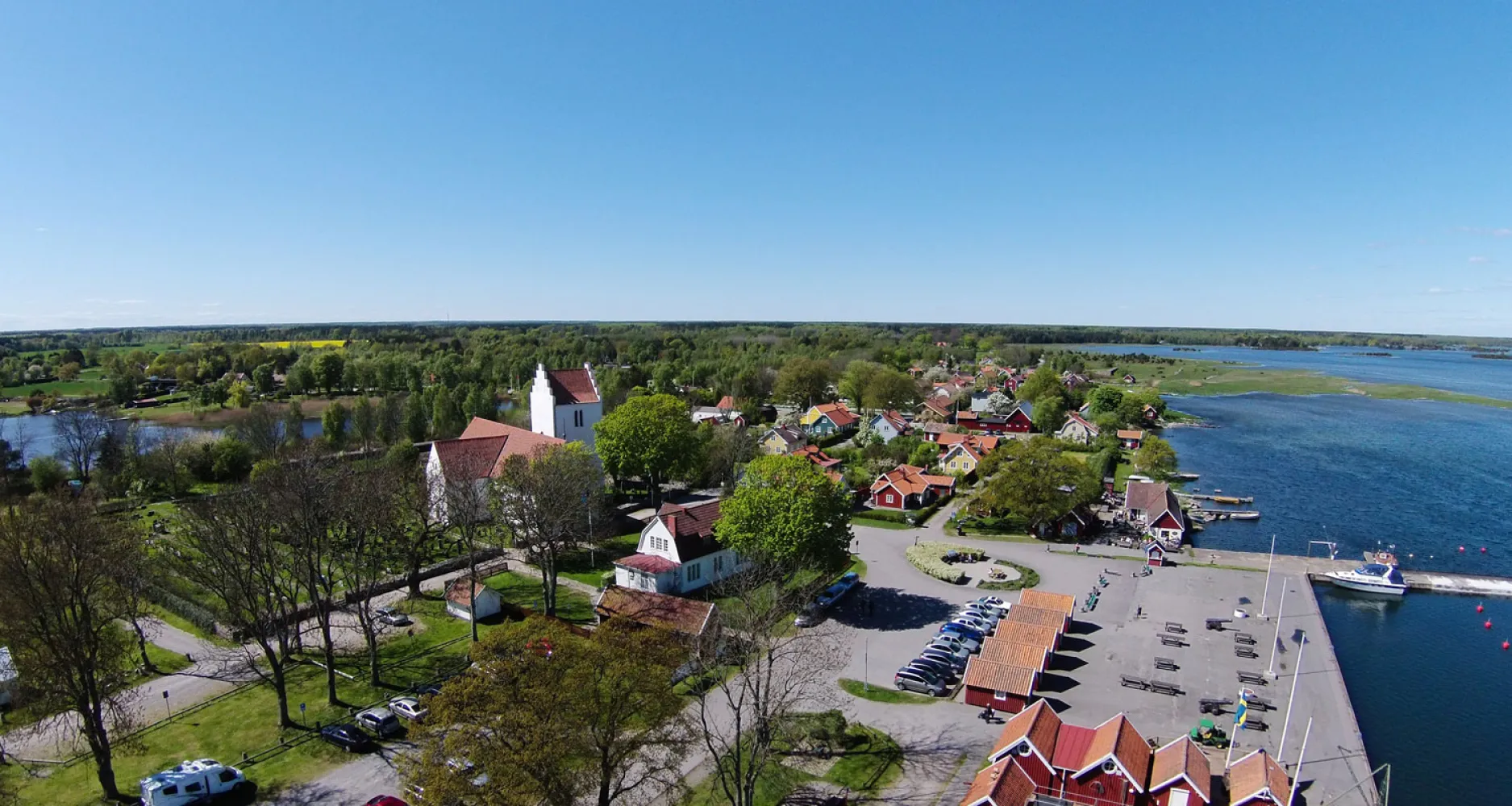 Flygbild över kristianopel