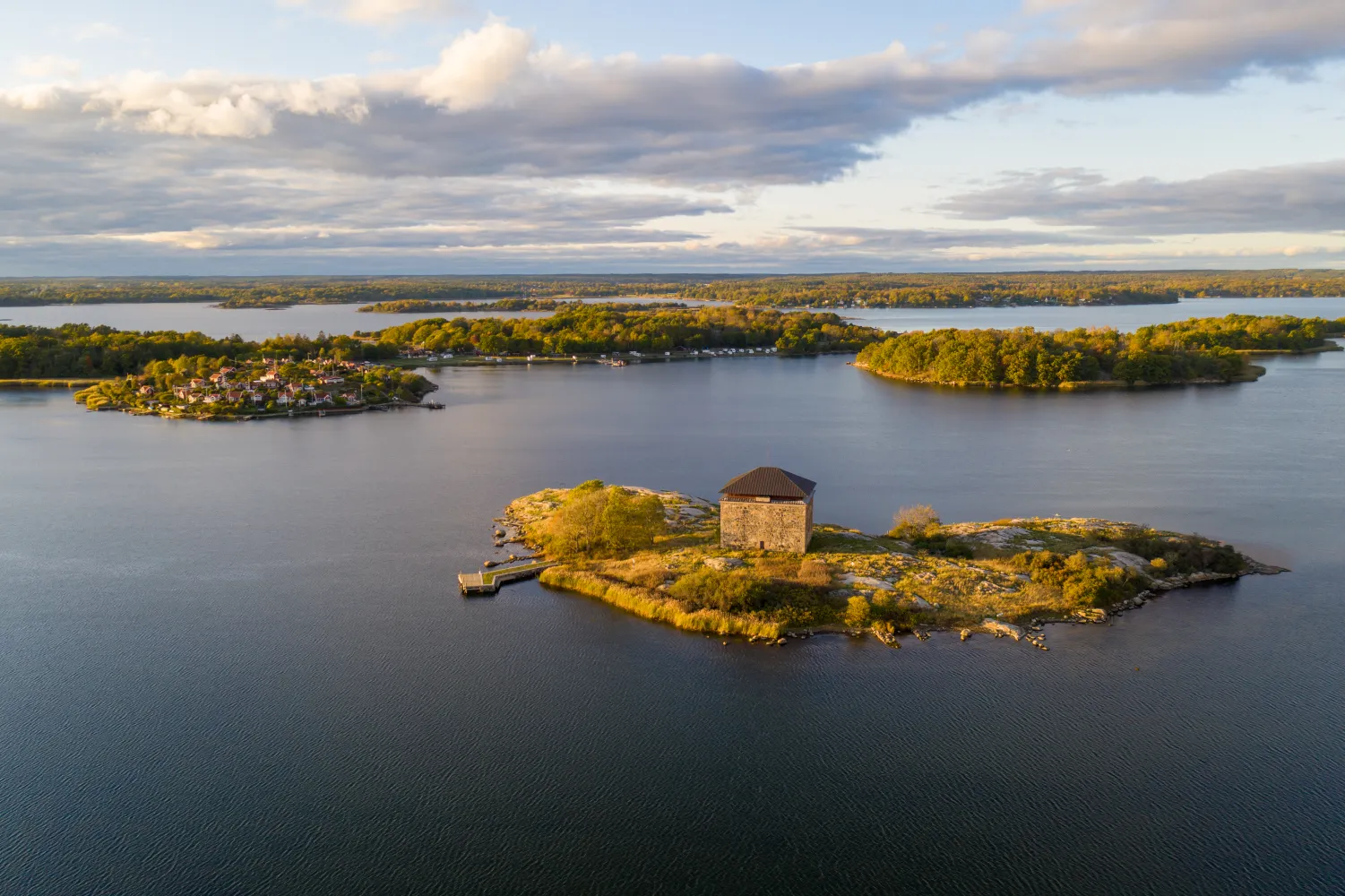 flygbild över Ljungskär