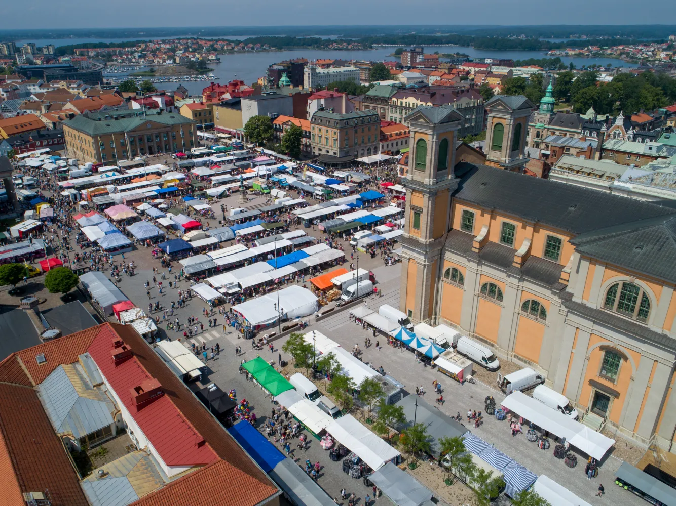 Flygbild - Lövmarknaden
