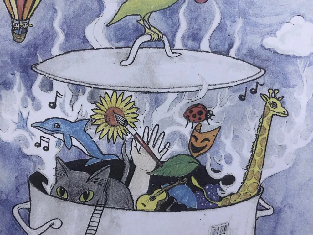 The Fantasy Pot visits the library in Kungsmarken