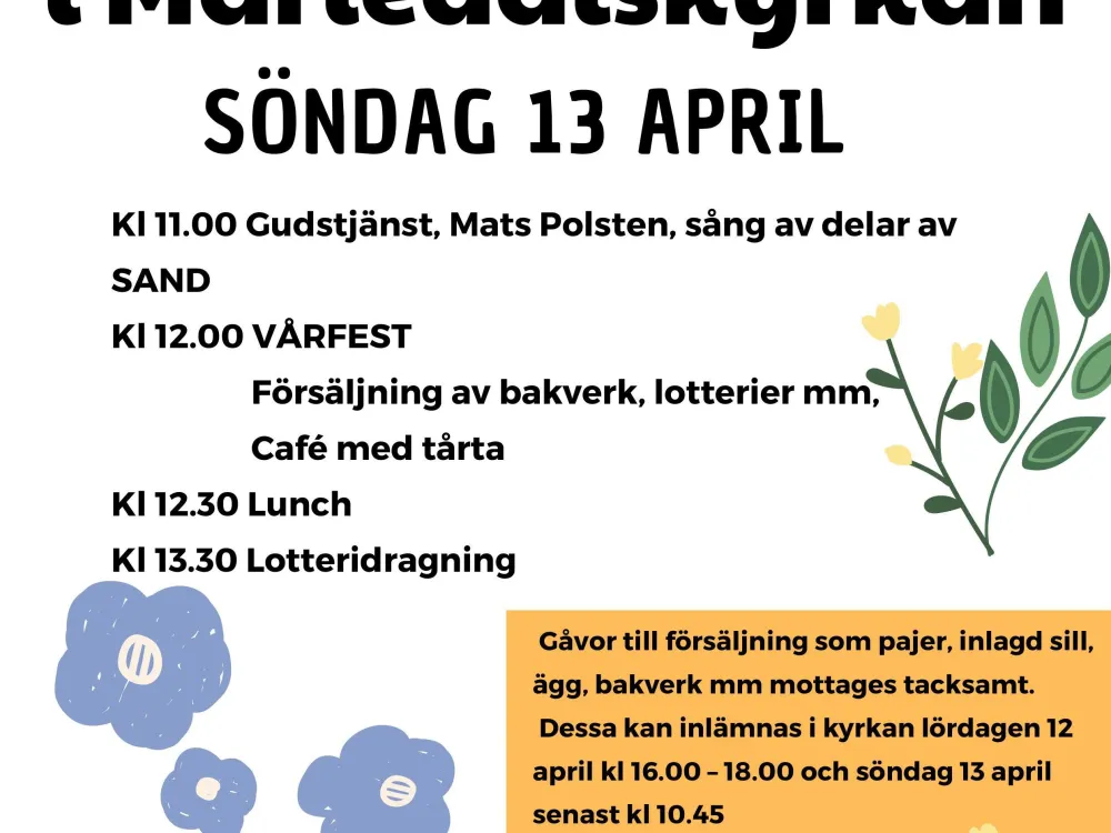 Vårfest i Mariedalskyrkan
