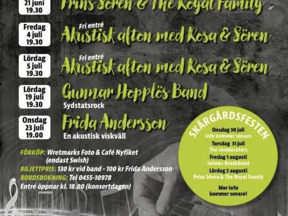 Sommarmusik på Bergqvistska gården