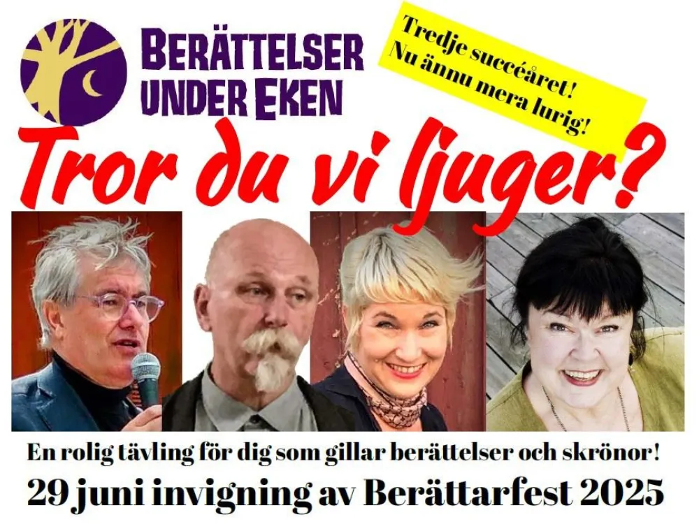 Invigning Berättarfest 2025: Berättelser under Eken -Tror du vi ljuger?