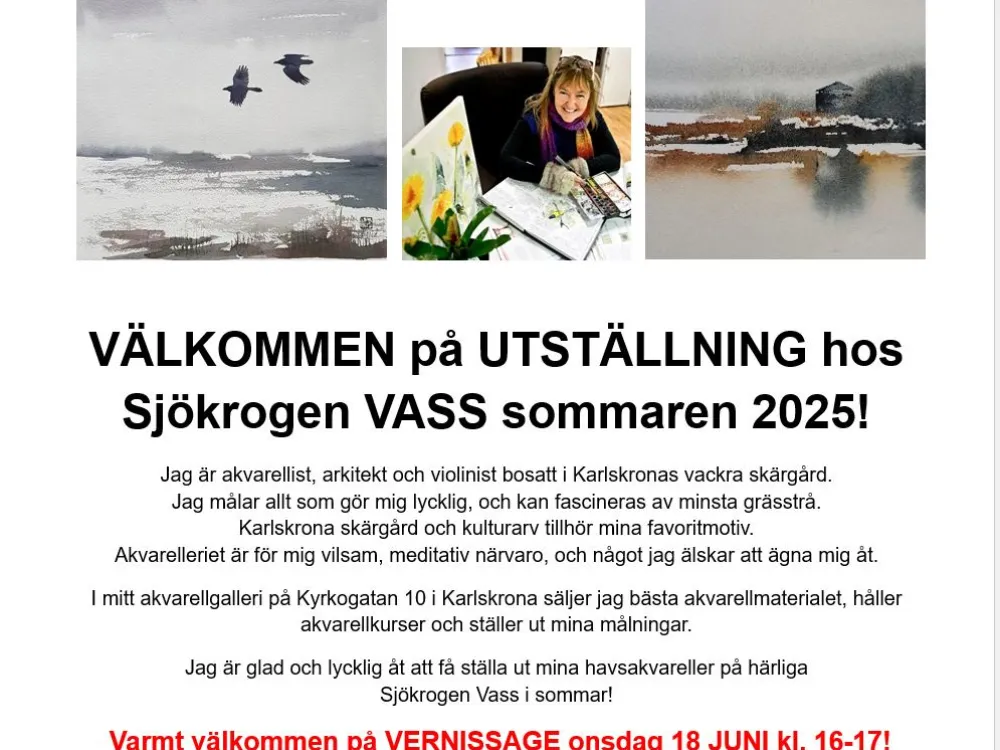 Marias Akvareller på Vass!