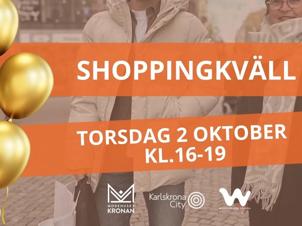 Shoppingkväll i Karlskrona City