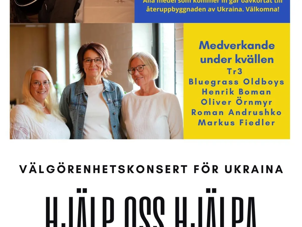 Välgörenhetskonsert till Ukraina - Hjälp oss hjälpa