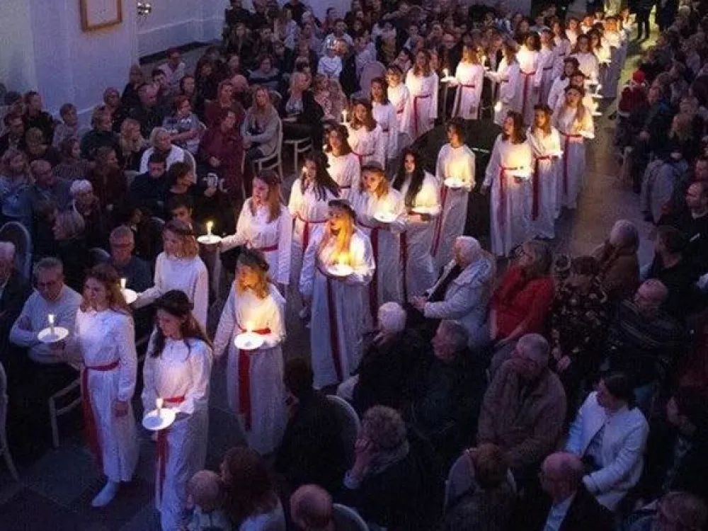 Luciahögtid i Aspö kyrka
