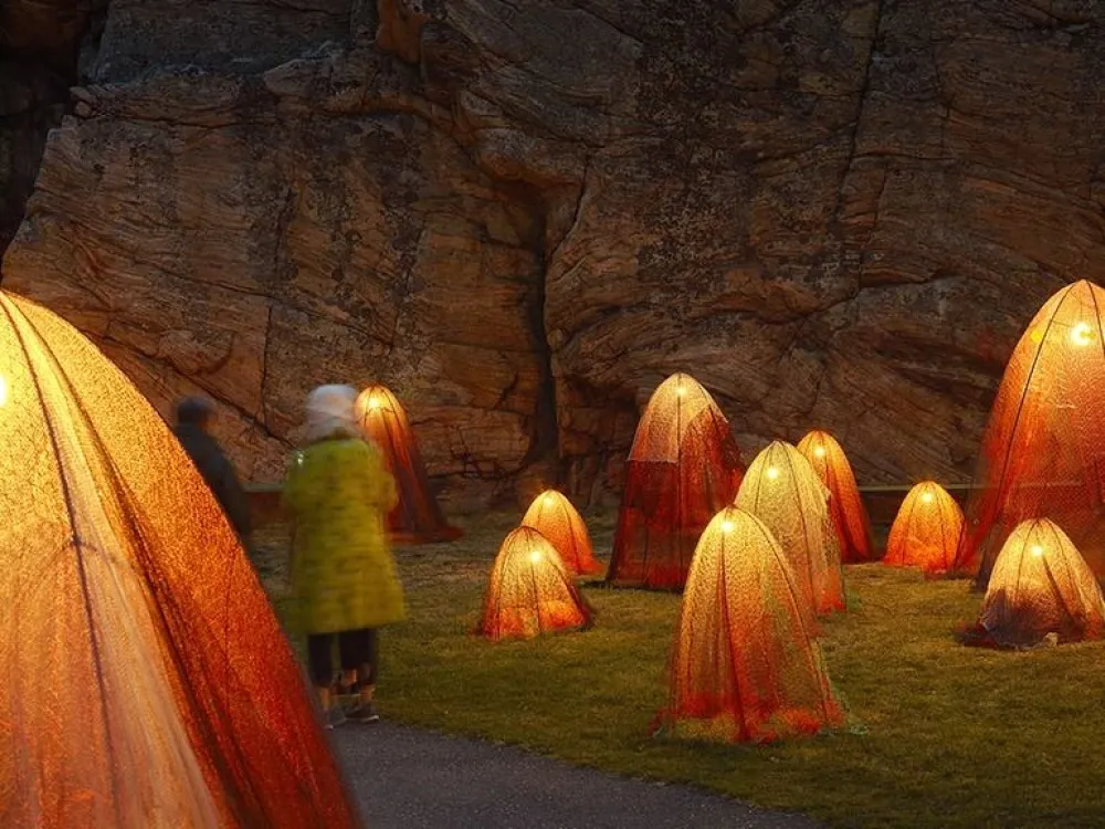 Underworld - Ljusinstallation i Järnvägstunneln i världsarvets Karlskrona 