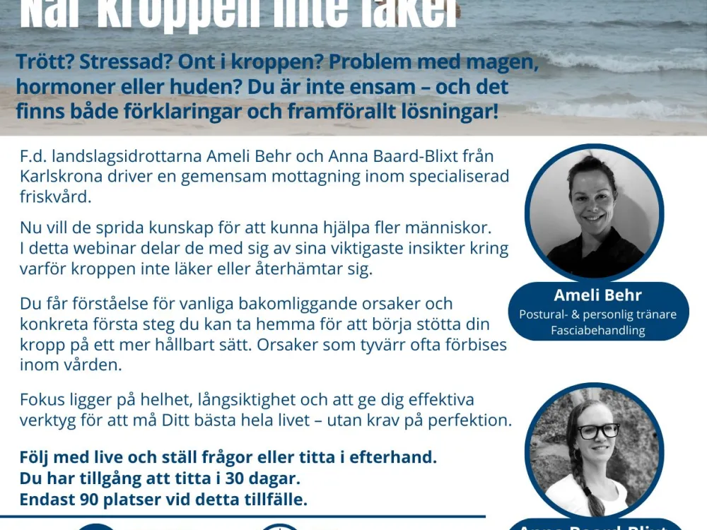 Webinar - När kroppen inte läker