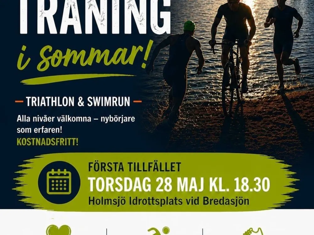 Öppen sommarträning i Triathlon och Swimrun