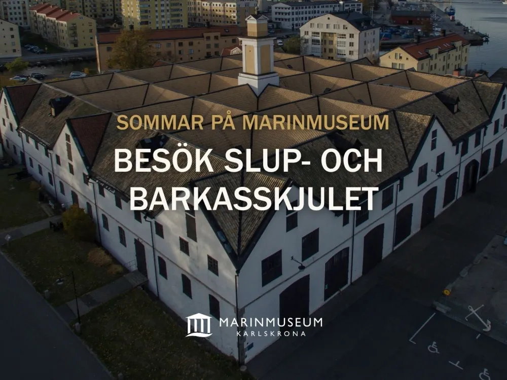 Sommar på Marinmuseum: Besök Slup-och barkasskjulet 