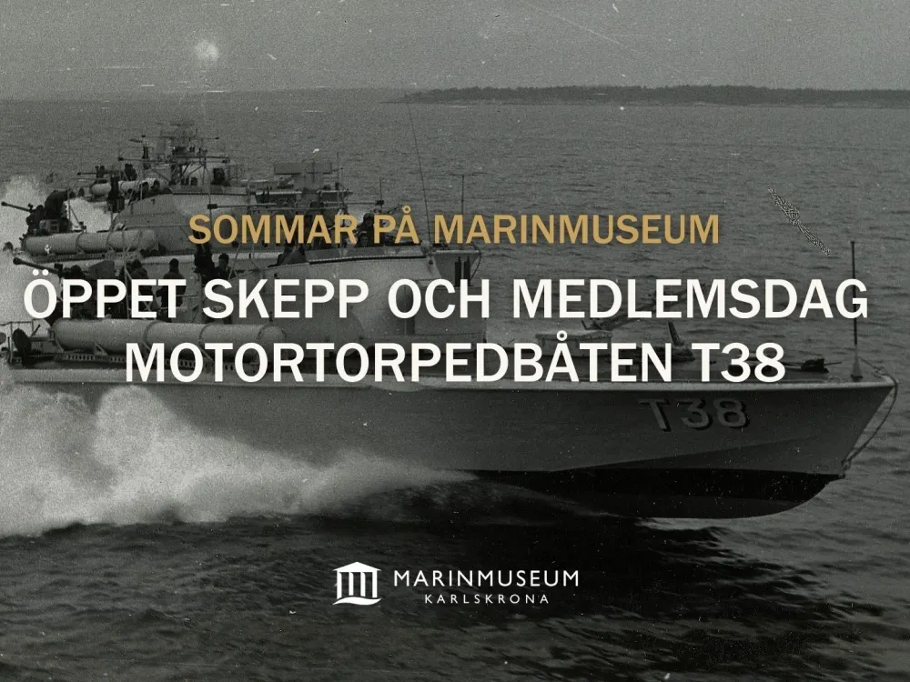 Sommar på Marinmuseum: Öppet skepp och medlemsdag Motortorpedbåt T38
