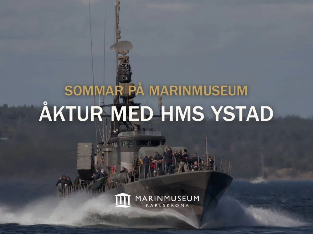 Sommar på Marinmuseum: Åktur med HMS Ystad