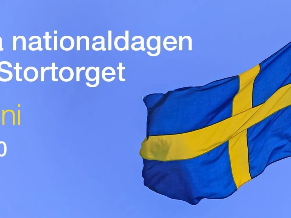 Nationaldagsfirande på Stortorget