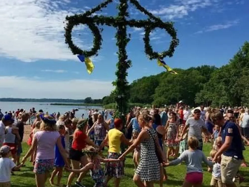 Midsommarfirande på Dragsö Camping