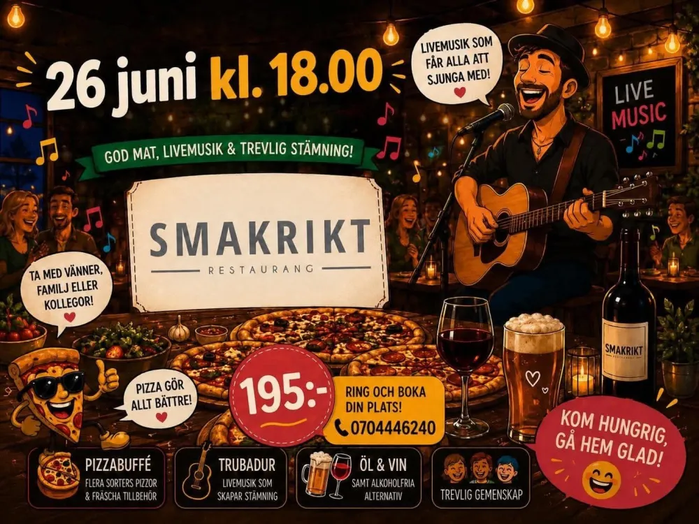 Pizzabuffé på Smakrikt