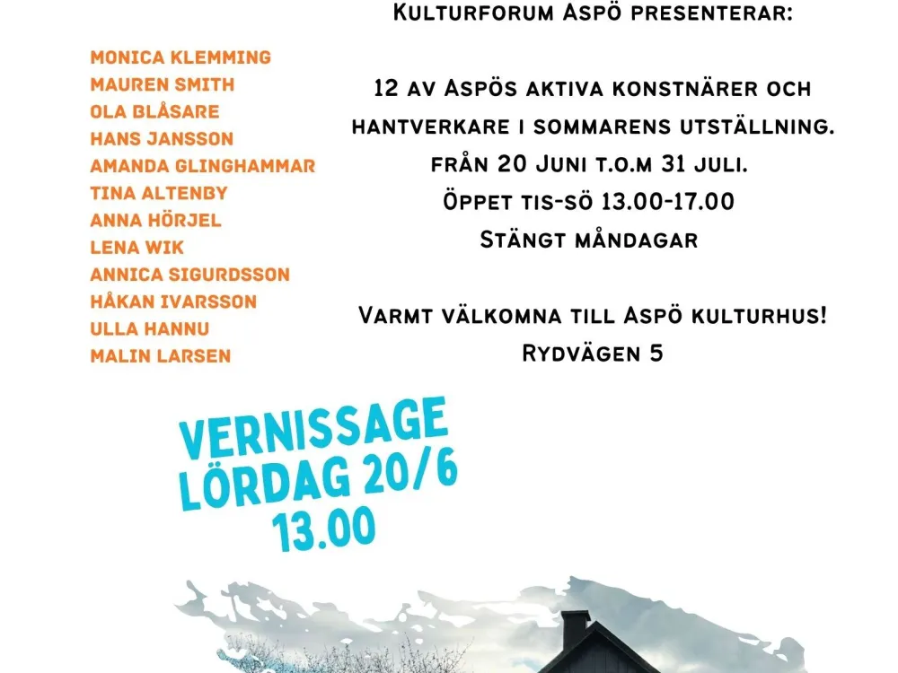 Summer Exhibition on Aspö