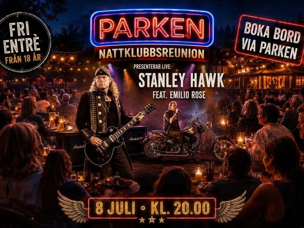 Stanley Hawk on Parkens Live Stage
