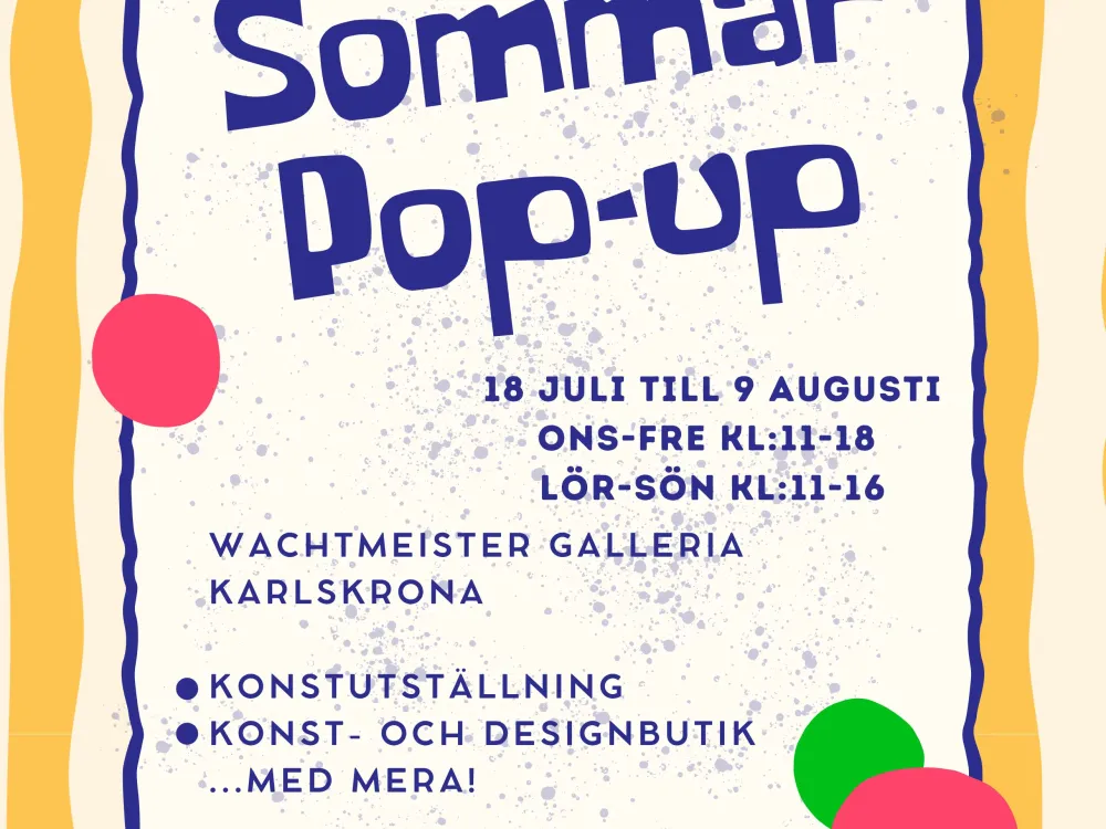 Konst i Blickpunkts Sommar Pop-up
