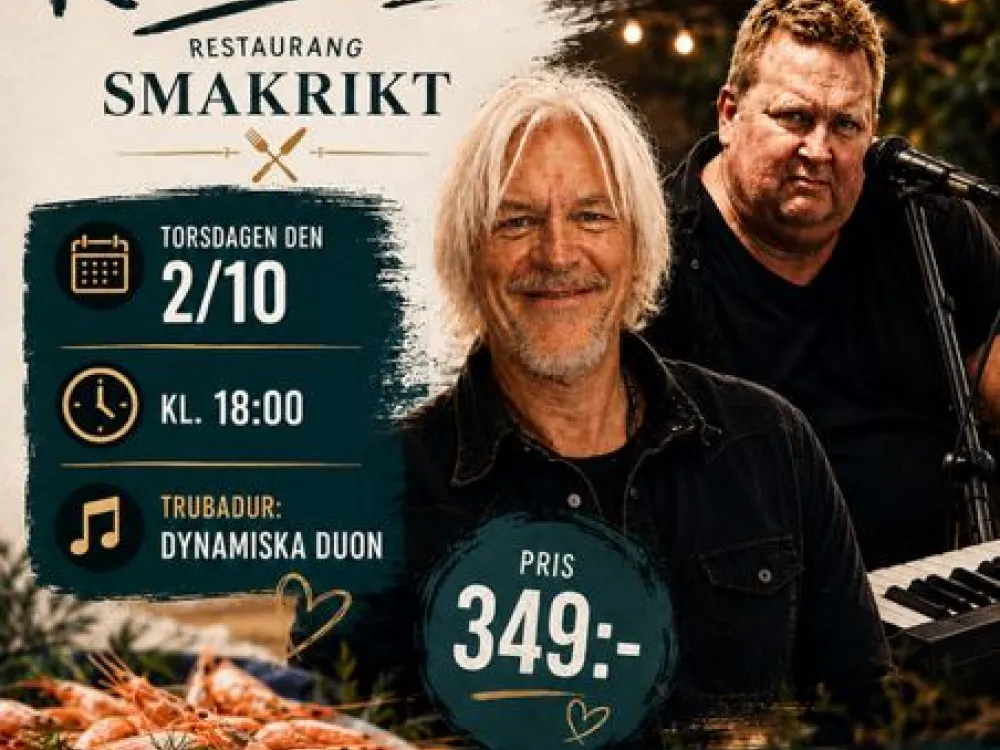 Shrimp feast at Smakrikt