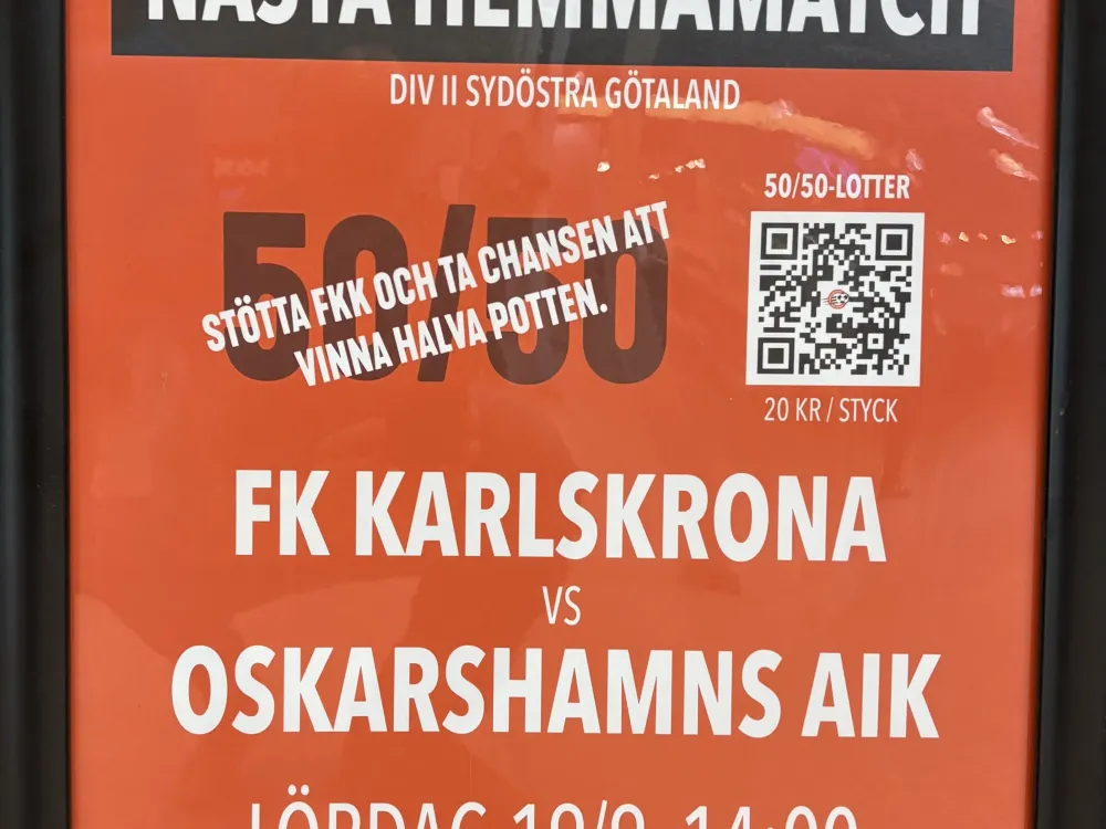 Football - FK Karlskrona vs Oskarshamns AIK