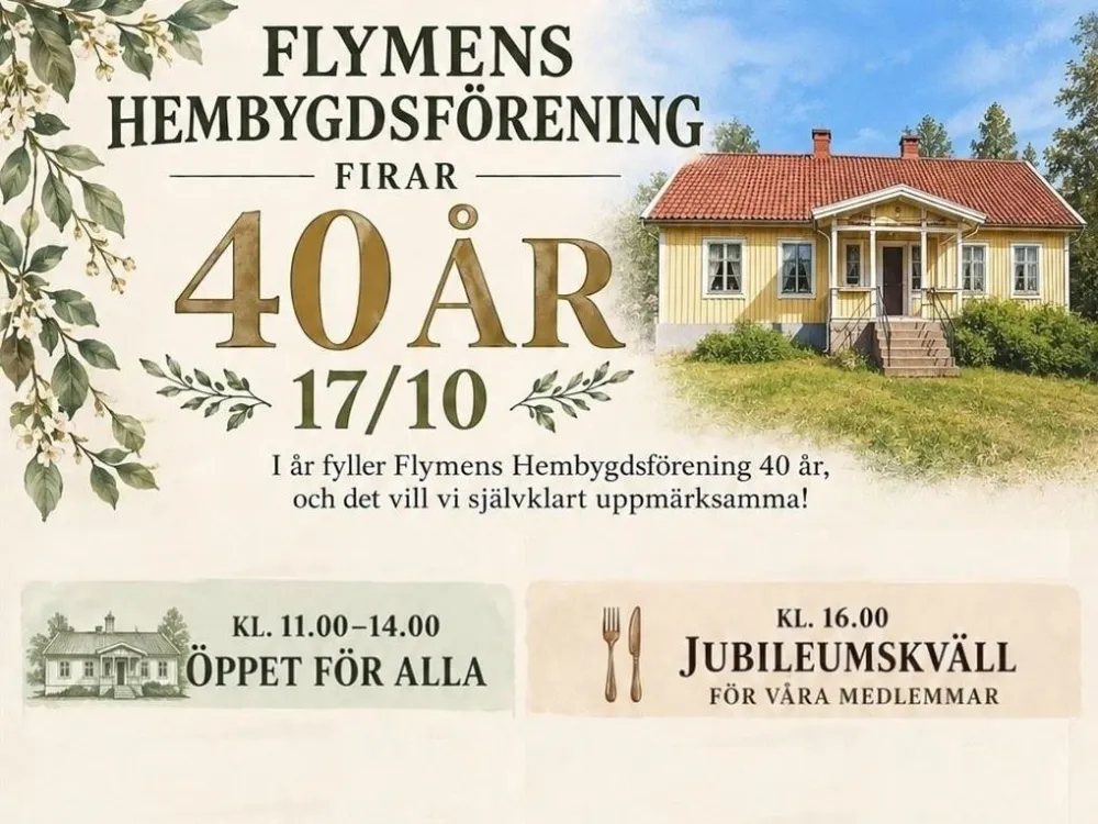 Flymens hembygdsgård fyller 40 år!