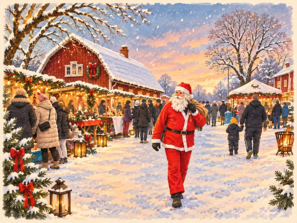 Julmarknad i Fridlevstad