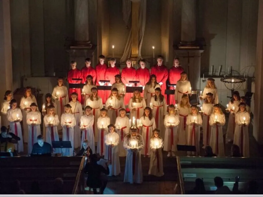 Luciahögtid i Fredrikskyrkan