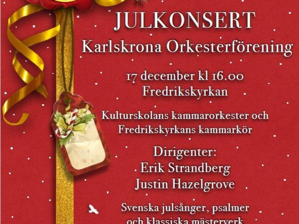 Christmas concert in Fredrikskyrkan - Karlskrona Chamber Orchestra