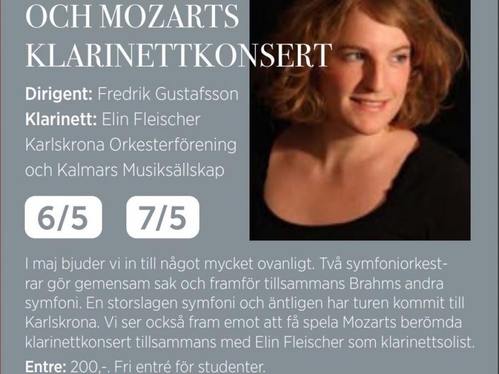 Konsert - Brahms Symfoni Nr. 2 & Mozarts klarinettkonsert