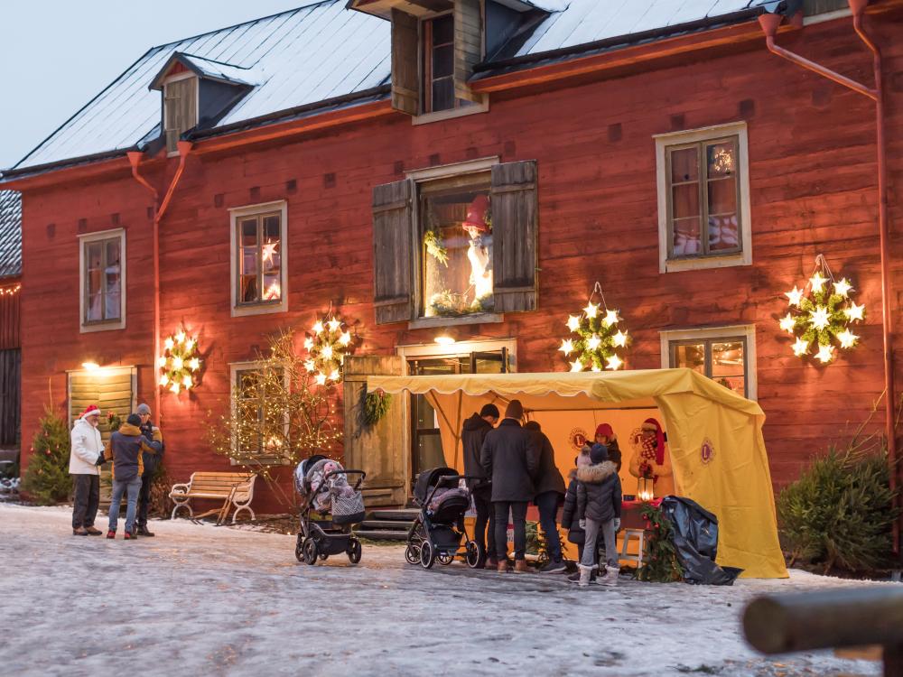 Julmarknad på Blekinge Museum och Bergqvistska gården