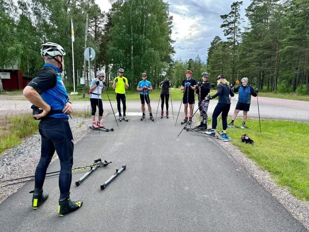 Teknikträning på rullskidor