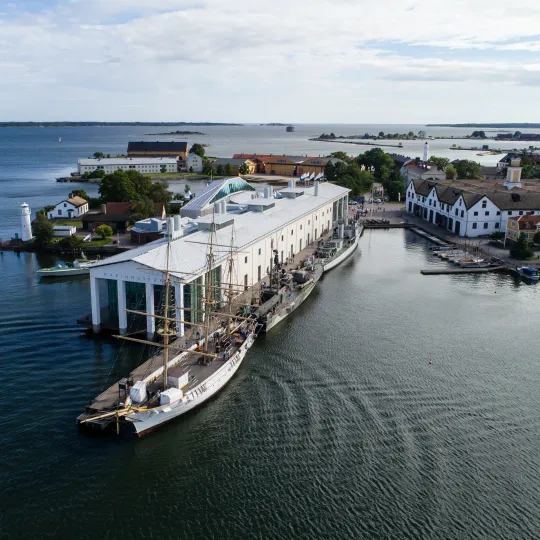 Flygbild Marinmuseum
